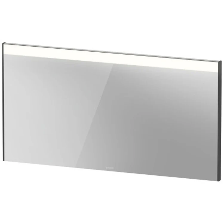 Mirror Brioso 52 x 27-1/2 Inch White High Gloss with Lighting Rectangle 1-3/8 Inch - Frankwebs