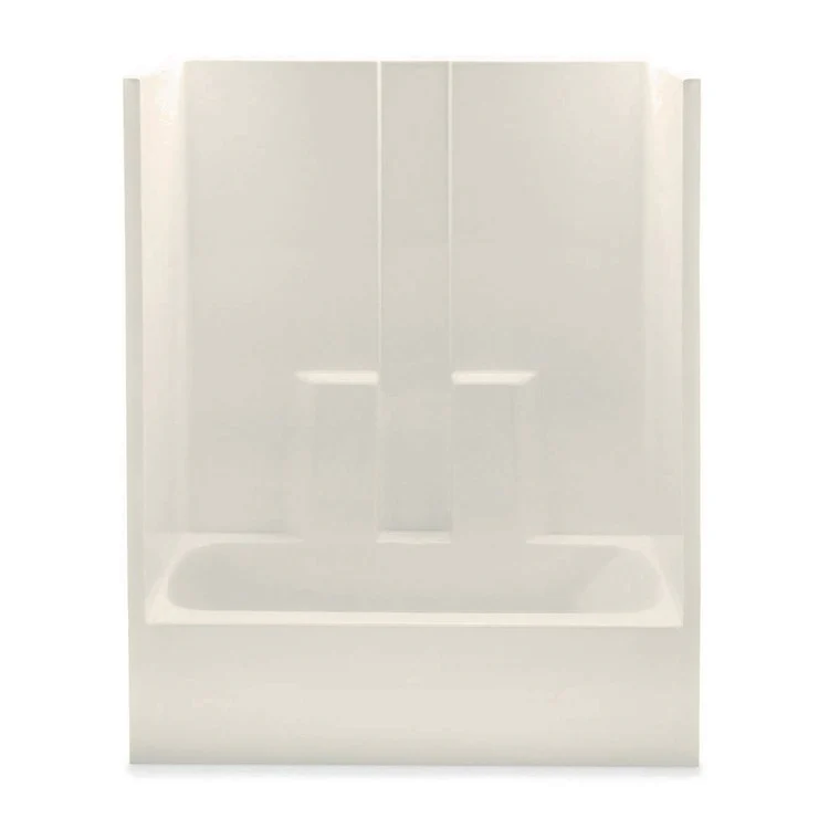 Tub and Shower Module Right Drain Biscuit 3 Shelves 42 Gallons 60 x 32 x 78-1/4 Inch - Frankwebs