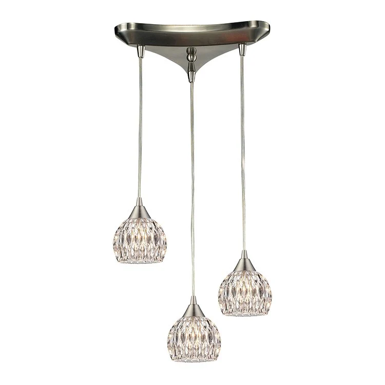 Kersey Three-Light Triangular Pan Pendant - Frankwebs