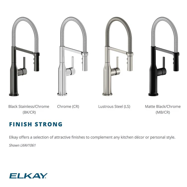 Kitchen Faucet Avado Deck Mount 1 Forward Only Lever ADA Lustrous Steel Semi-Pro 1 Hole Spout Height 20-1/16 Inch - Frankwebs