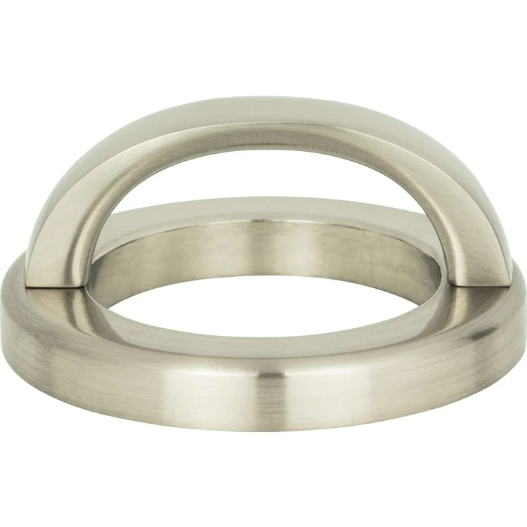 Drawer Pull Atlas Tableau Round Base & Top Brushed Nickel Zinc Alloy 1-7/8 Inch - Frankwebs
