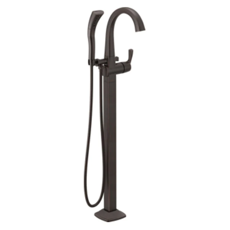 Roman Tub Trim Stryke Floor Mount 1 Lever Venetian Bronze ADA - Frankwebs