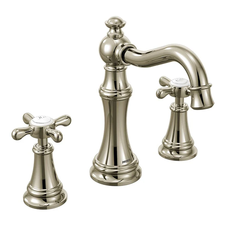 Weymouth Two Handle High-Arc Widespread Bathroom Faucet with Pop-Up Drain - Frankwebs