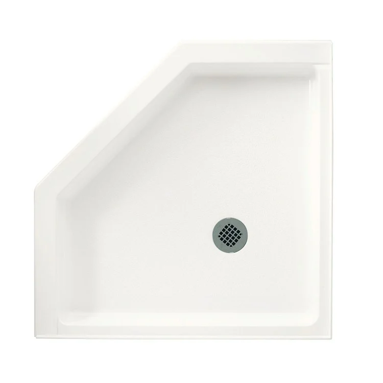 Shower Base Swanstone Neo-Angle White 36 Inch Swanstone Center - Frankwebs