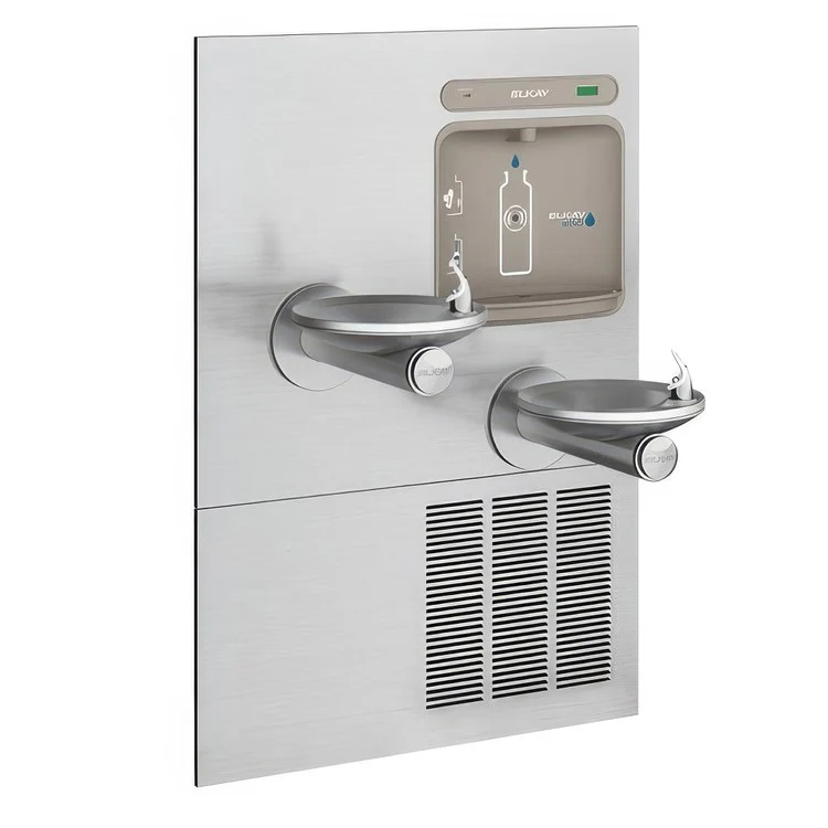 EZH2O Bottle Filling Station with Bi-Level Integral Refrigerated SwirlFlo Fountain/Filter - Frankwebs