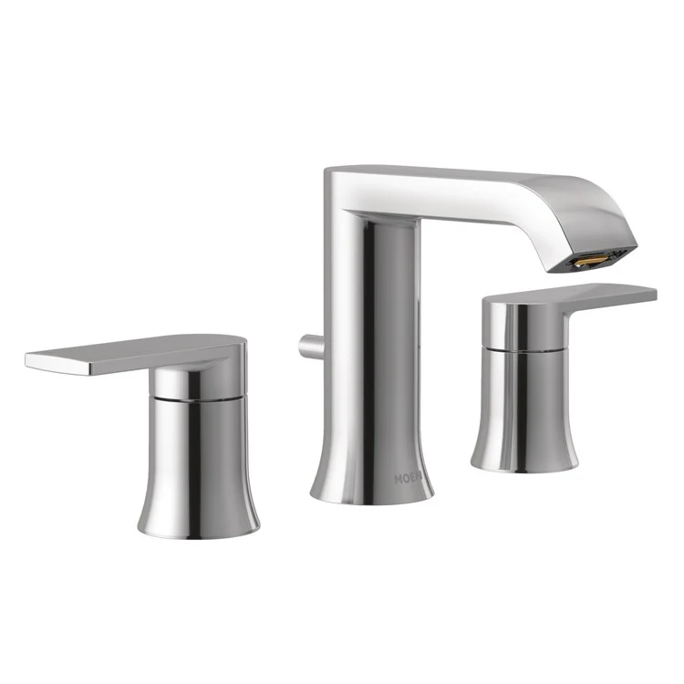 Lavatory Faucet Genta LX Widespread 8 to 16 Inch Spread 2 Lever ADA WaterSense Chrome 1.2 Gallons per Minute - Frankwebs