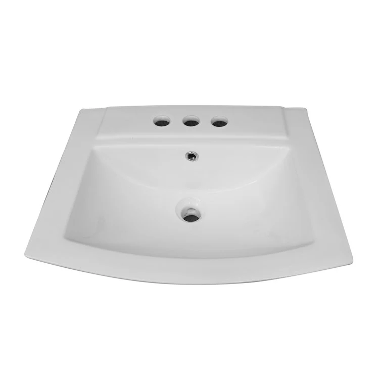Lavatory Sink Burke Wall Hung 19-1/4 Inch 6 Inch Spread Rectangle White - Frankwebs