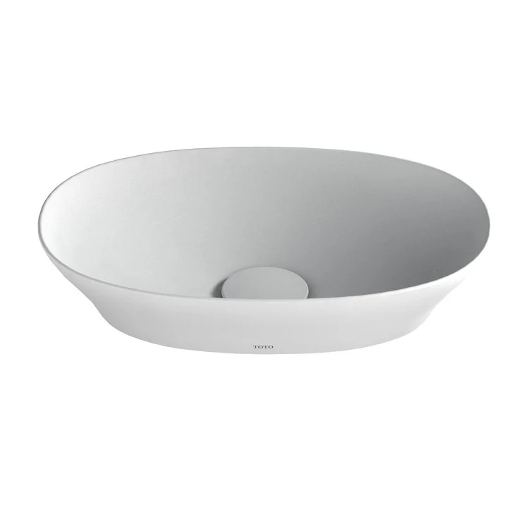 Vessel Kiwami Renesse Oval Lavatory Clean Matte White Vitreous China 15-3/4 x 10-1/4 x 3-1/8 Inch ADA - Frankwebs