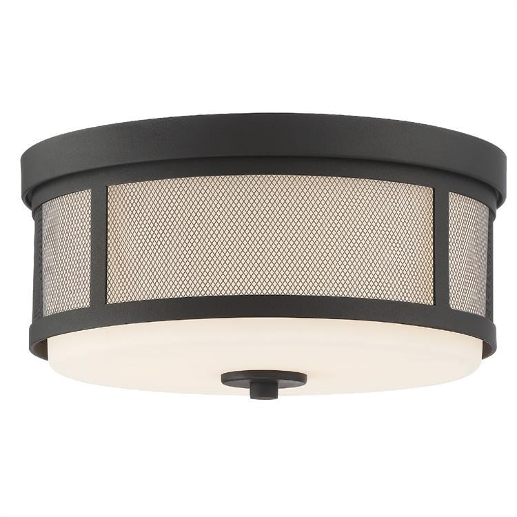 Trevor Two-Light Flush Mount Ceiling Fixture - Frankwebs