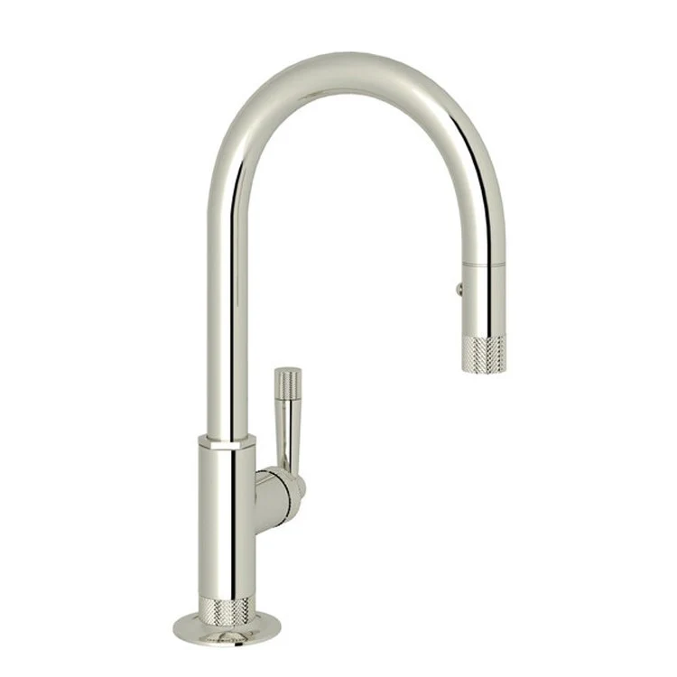 Bar Faucet Graceline Food Prep 1 Lever Polished Nickel 1.8 Gallons per Minute Pull Down Spout - Frankwebs