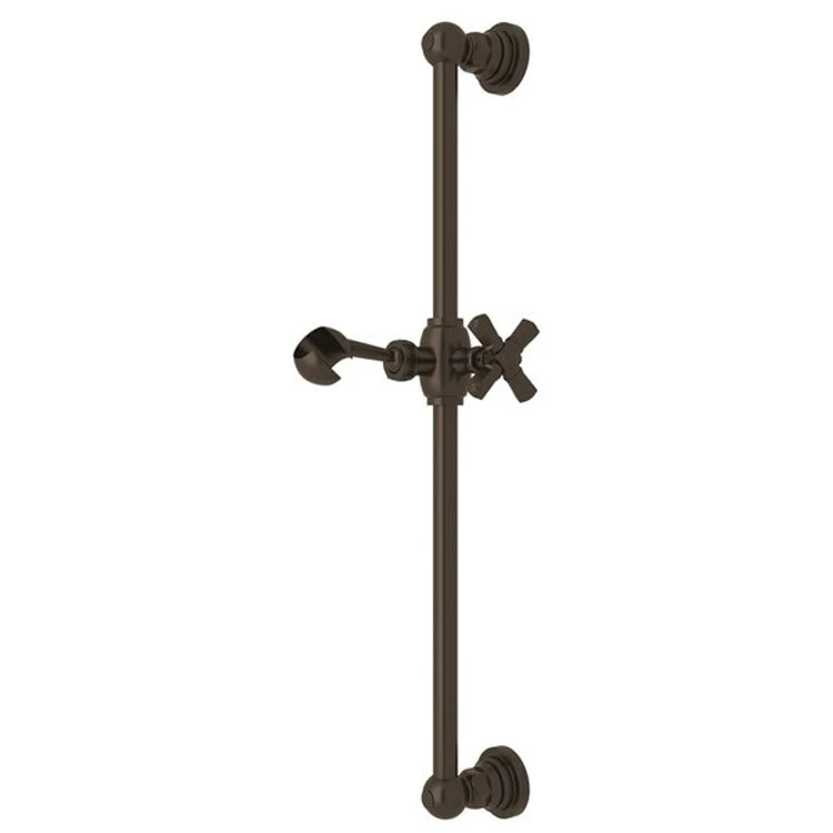 Slide Bar San Giovanni with Cross Handle 22 Inch Polished Chrome Brass Wall Mount - Frankwebs