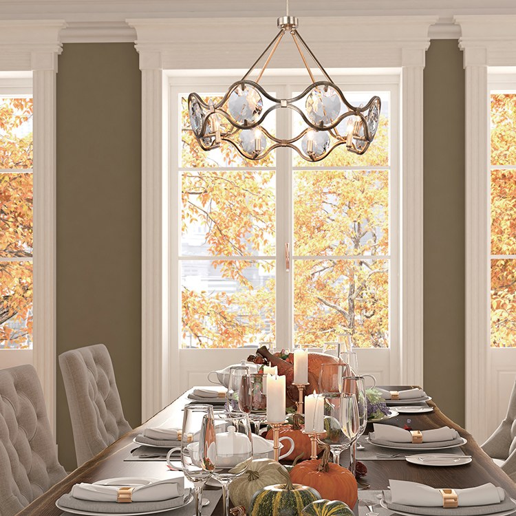 Quincy Eight-Light Chandelier - Frankwebs