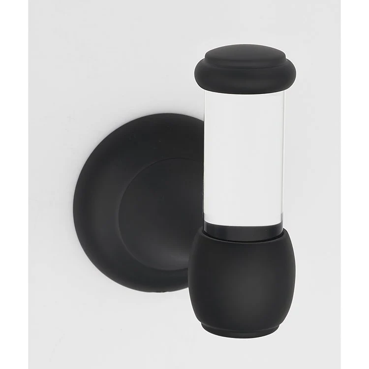 Robe Hook Royale Acrylic Bath Unlacquered Brass 2-5/8 Inch 3-1/8 Inch Wall Mount Brass - Frankwebs