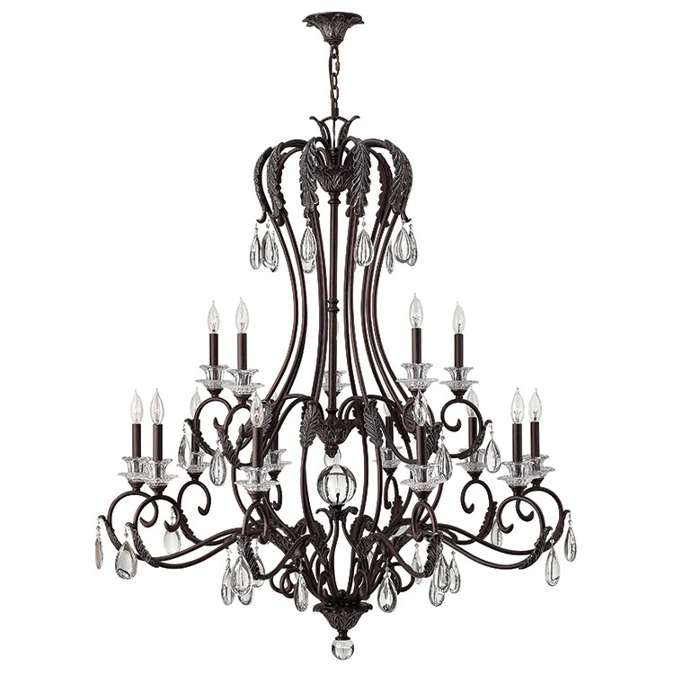 Marcellina Fifteen-Light Two-Tier Chandelier - Frankwebs