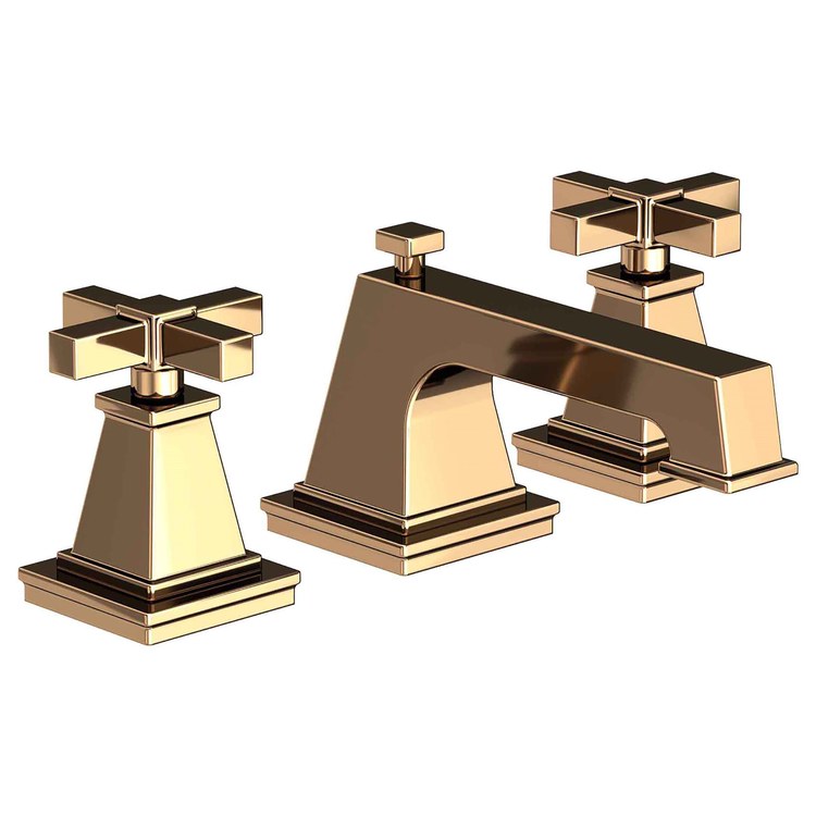 Lavatory Faucet Malvina Widespread 8 to 20 Inch Spread 2 Cross ADA Stainless Steel PVD 1.2 Gallons per Minute Brass Spout Height 2 Inch - Frankwebs