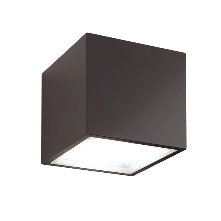 Bloc Single-Light LED Outdoor Flush Mount Ceiling Fixture 2700K - Frankwebs