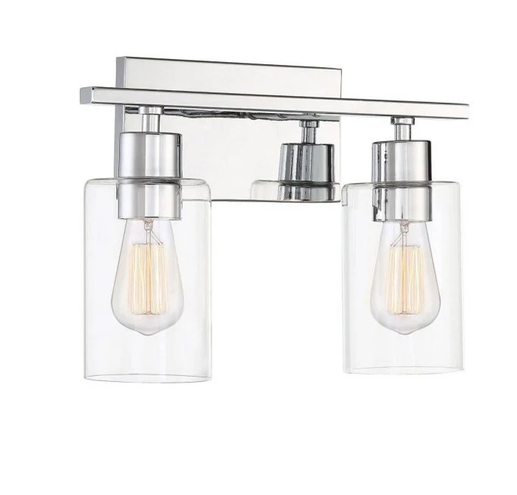 Lambert Two-Light Bathroom Vanity Fixture - Frankwebs