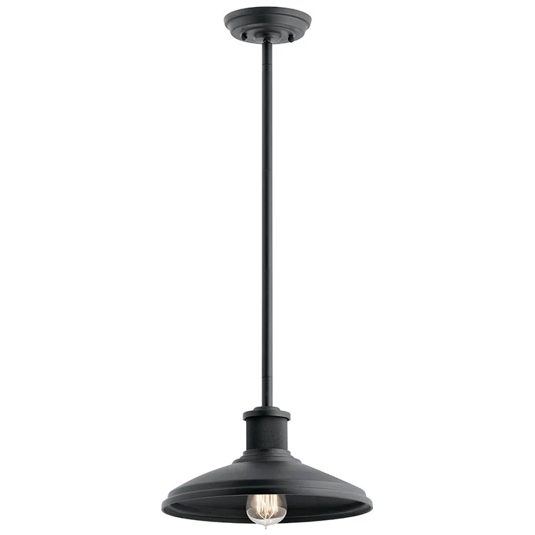 Allenbury Single-Light Outdoor Pendant/Semi-Flush Mount Ceiling Fixture - Frankwebs