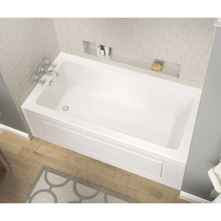 Tub Pose 72 x 42 Inch Alcove Aeroeffect Right Hand White Acrylic - Frankwebs