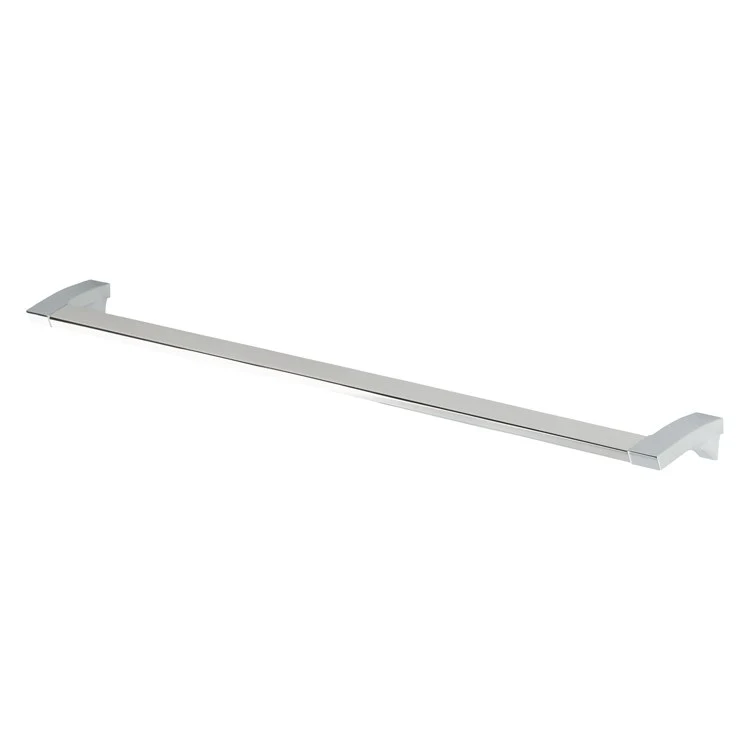 Towel Bar G Series 18 Inch Single Square Polished Chrome Metal 2-3/8 Inch Extension from Wall - Frankwebs