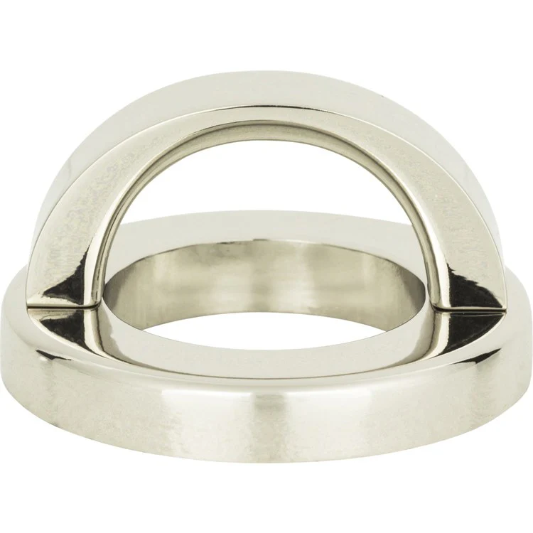 Drawer Pull Atlas Tableau Round Base & Top Brushed Nickel Zinc Alloy 1-7/16 Inch - Frankwebs