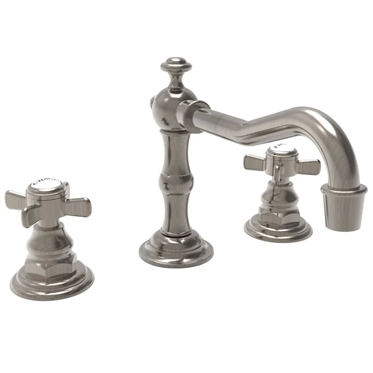 Lavatory Faucet Fairfield Widespread 8 to 20 Inch Spread 2 Cross ADA Satin Brass PVD 1.2 Gallons per Minute Brass Spout Height 3-5/16 Inch - Frankwebs