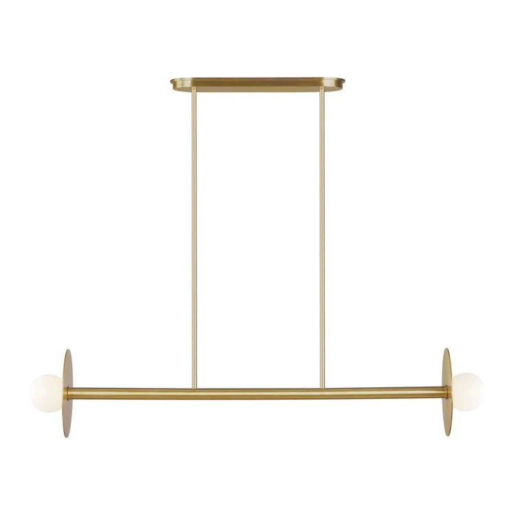Nodes Two-Light Linear Chandelier by Kelly - Frankwebs