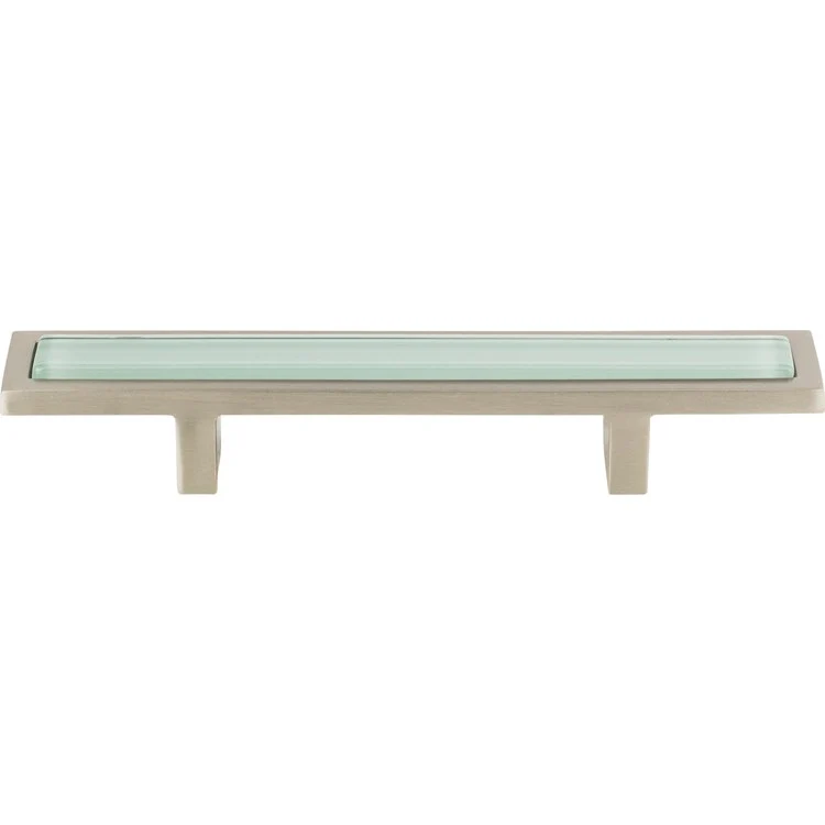 Drawer Pull Atlas Spa Green Brushed Nickel Zinc Alloy 3 Inch 5-3/4 x 1 Inch - Frankwebs