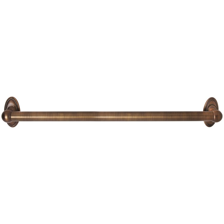 Grab Bar Classic Traditional 24 Inch Chocolate Bronze Concealed Wall Mount Brass 1-1/4 Inch - Frankwebs