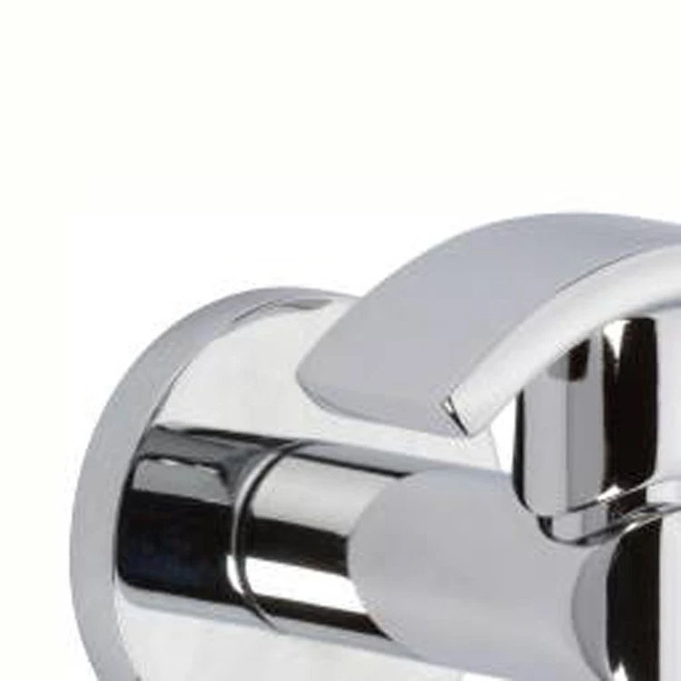 Robe Hook Sine Single Satin Nickel 2-3/16 Inch 2-5/16 Inch Wall Mount Brass - Frankwebs