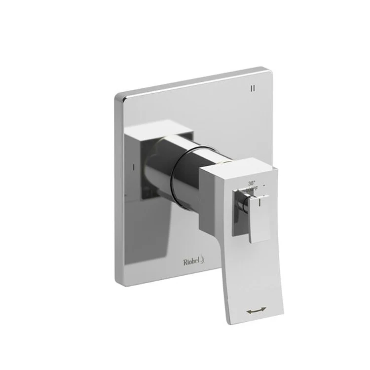 Thermostatic and Pressure Balance Valve Trim Zendo 1/2 Inch Rectangular 3-Way No Share 5 Function 1 Lever Brushed Nickel ADA - Frankwebs