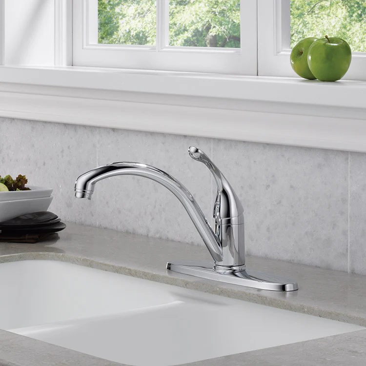 Collins Single Handle Kitchen Faucet with Escutcheon - Frankwebs