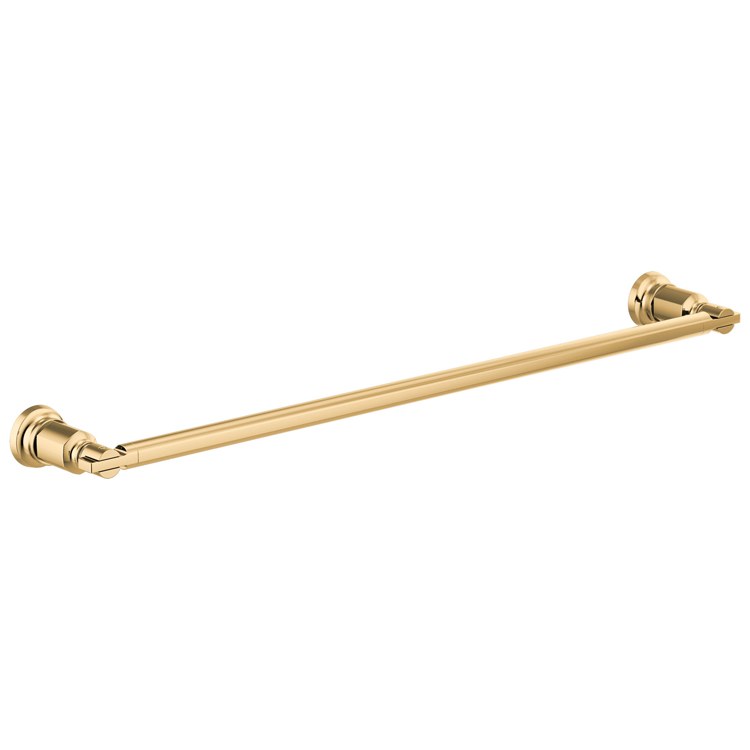 Towel Bar Invari 24 Inch Single Brilliance Luxe Gold Zinc 3-9/16 Inch Wall Mount - Frankwebs
