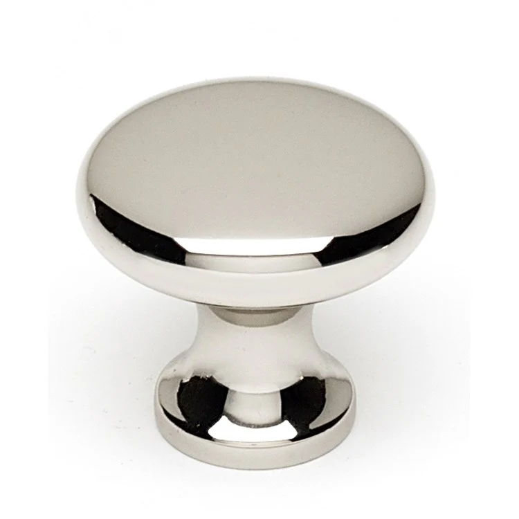 Knob I Collection Round Satin Nickel Brass 1 Inch 1 Inch 9/16 Inch - Frankwebs