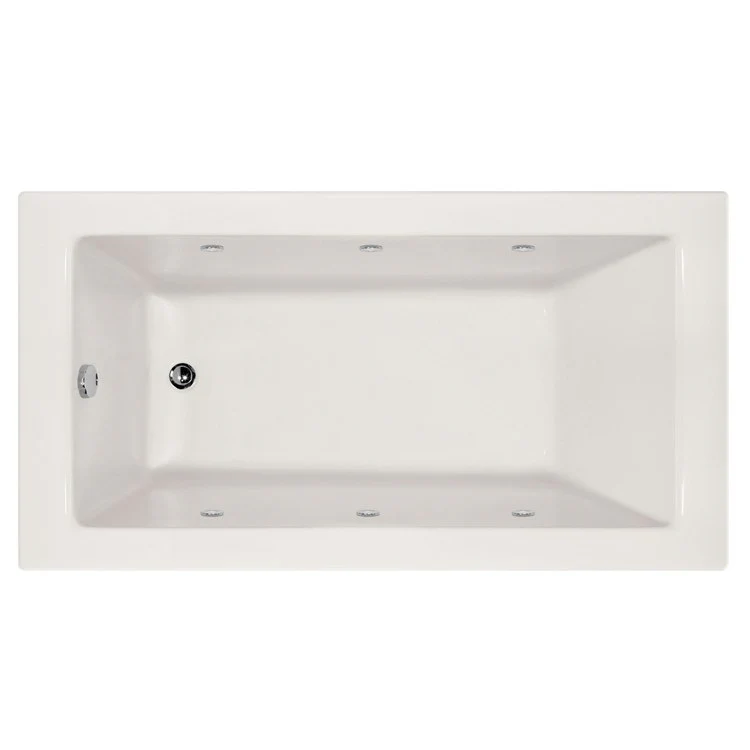 Combination Tub Designer Collection Sydney 60 x 34 x 20 Inch Left Hand Drain White Rectangle - Frankwebs