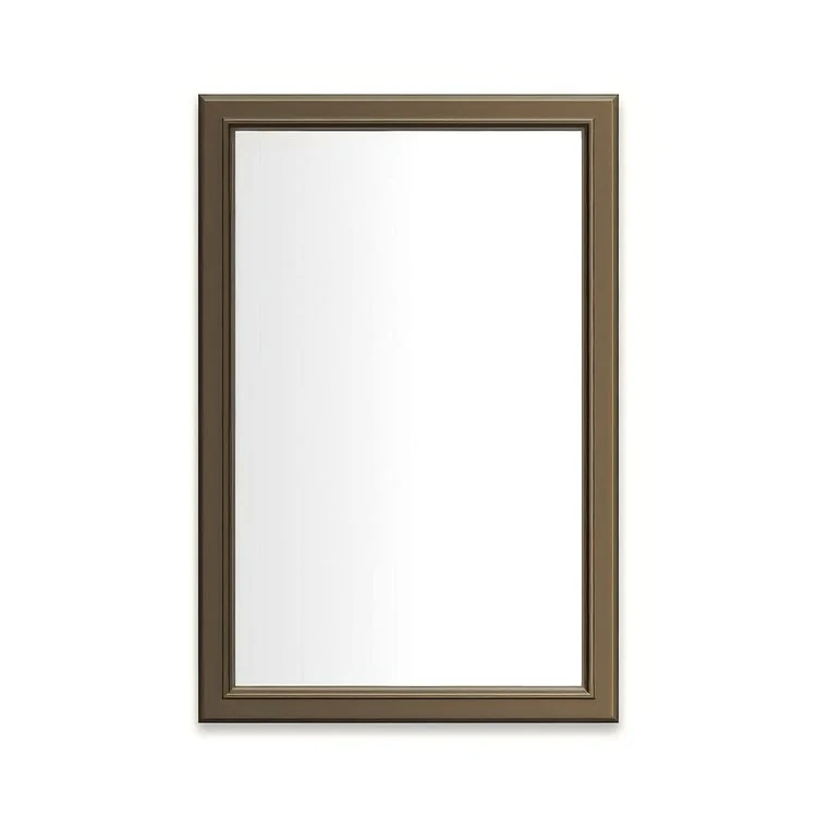 Medicine Cabinet Main Line 20 x 30 Inch 1 Doors Framed Mirror Brushed Black Flat Top Bryn Mawr Frame Slow Close Hinges 4 Inch - Frankwebs