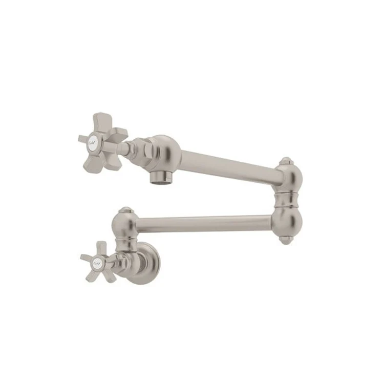 Pot Filler Swing Arm 2 5 Spoke Handle Tuscan Brass - Frankwebs