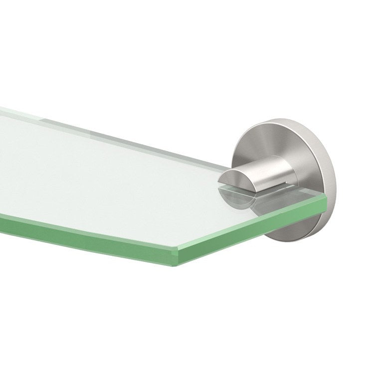 Shelf Channel Curved Glass Shelf Chrome 20.125 Inch Tempered Glass - Frankwebs