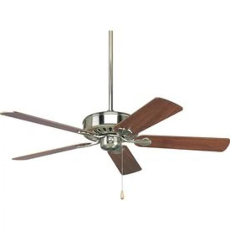 Ceiling Fan AirPro Performance 52 Inch Brushed Nickel 5 Blades Cherry - Frankwebs
