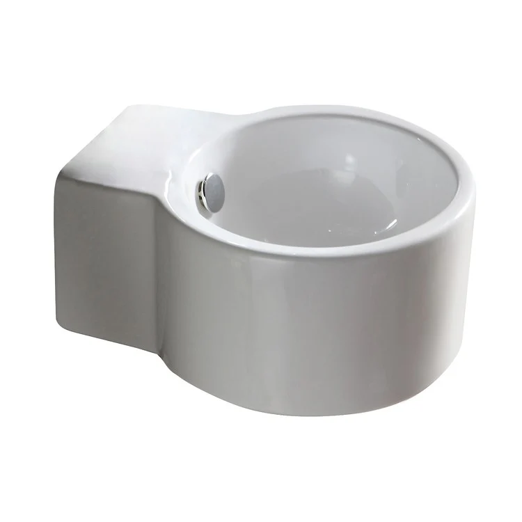 Lavatory Sink Calla Above Counter & Wall Hung 11 Inch Circle White - Frankwebs