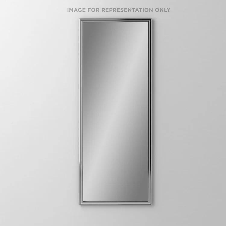 Bathroom Mirror Main Line Rosemont Frame Rectangular 16W x 40H Inch Brushed Black Wall Mount - Frankwebs