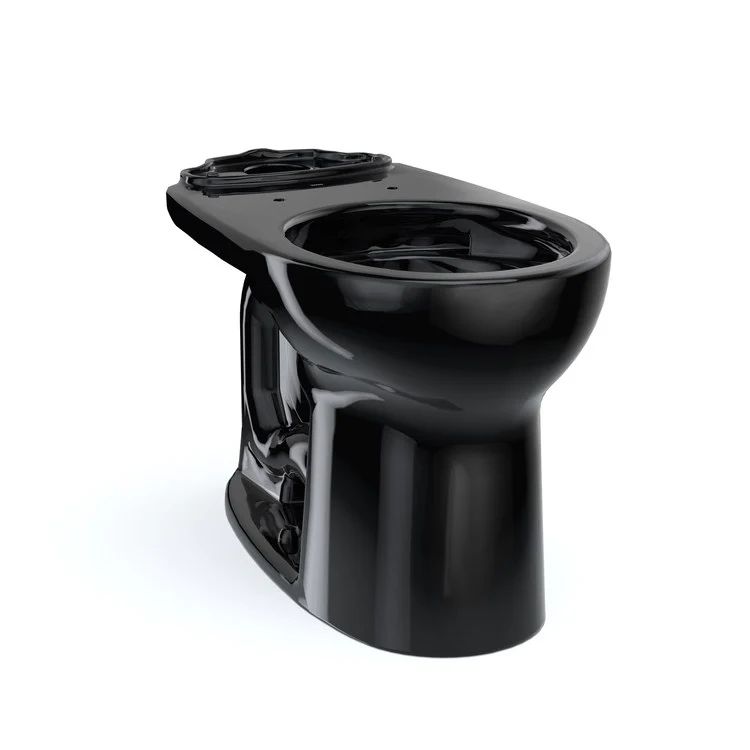 Toilet Bowl Drake Round Front Universal Height Ebony ADA - Frankwebs