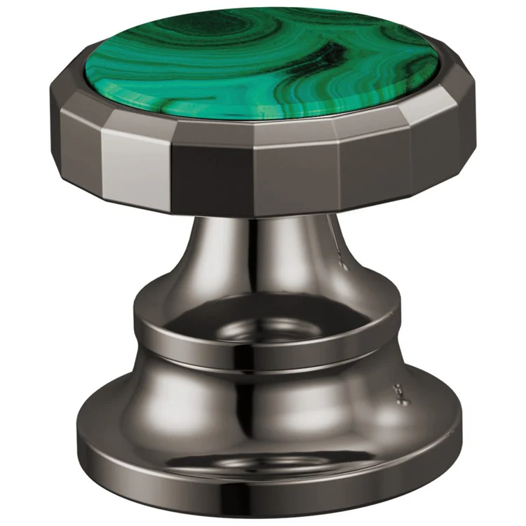 Handle Kit Beauclere 2 Wheel Brilliance Black Onyx/Malachite Inlay for Widespread Lavatory Faucet - Frankwebs