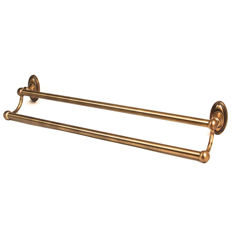 Towel Bar Classic Traditional Bath 24 Inch Double Polished Antique Brass 5-5/8 Inch - Frankwebs