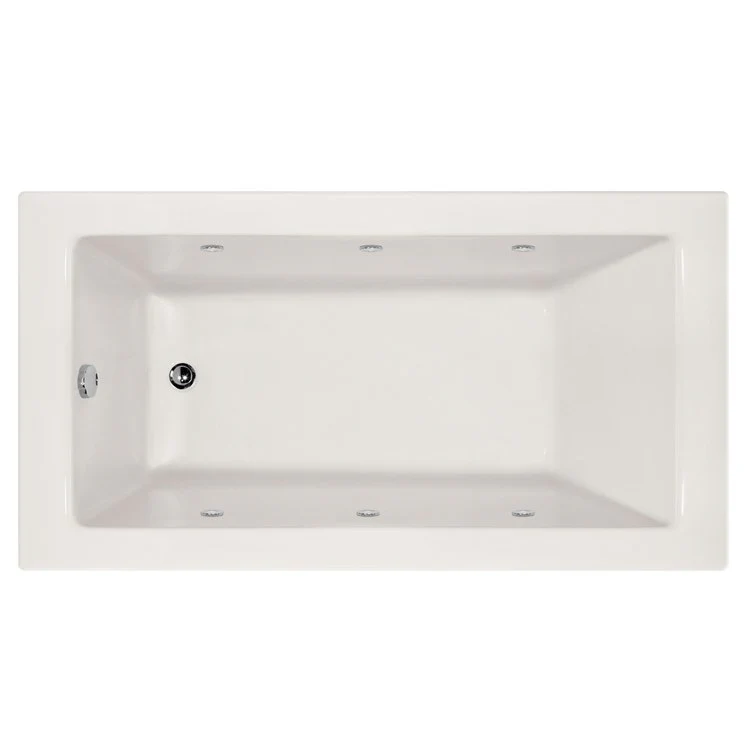 Whirlpool Tub Studio Collection Shannon 60 x 32 x 20 Inch Alcove Left Hand Drain Biscuit Rectangle - Frankwebs