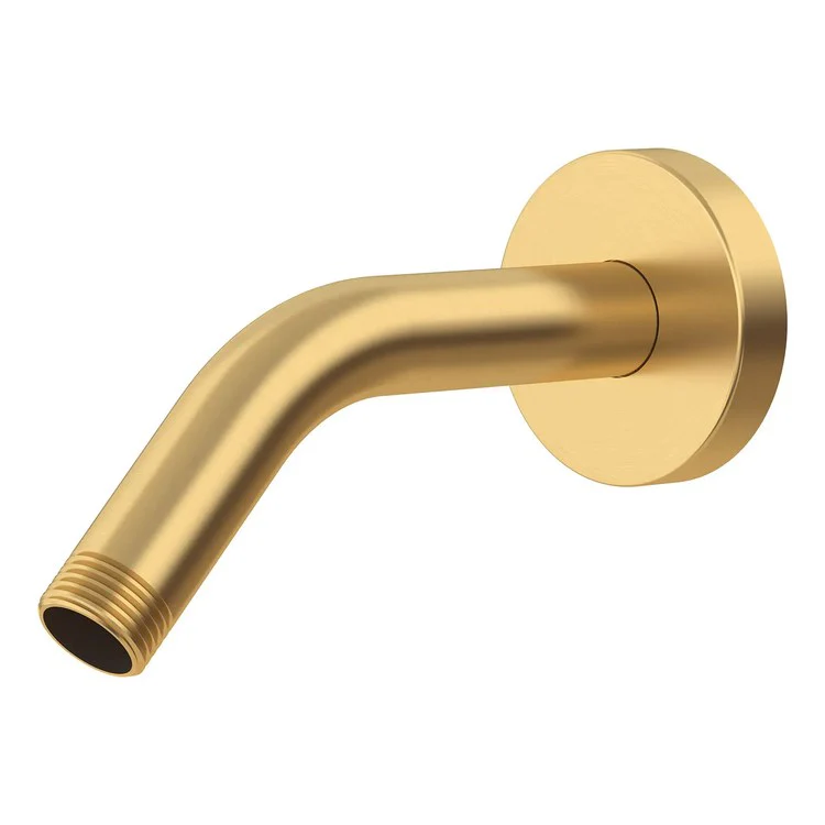 Shower Arm Modern with Escutcheon Brushed Cool Sunrise 1/2 IN NPT Metal Wall Mount - Frankwebs