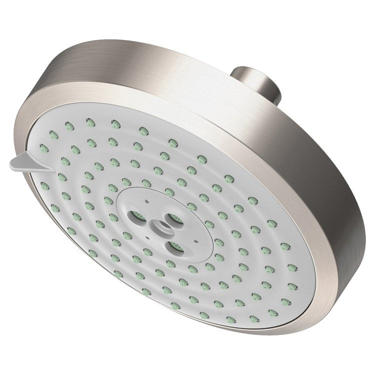 Showerhead Newport Bath 3 Function Satin Gold PVD 5-15/16 Inch 1.8 Gallons per Minute Full/Message/Intense Turbo Spray - Frankwebs