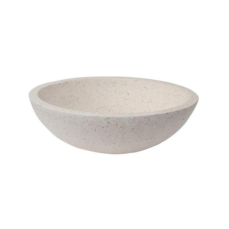 Vessel Caspar Small Oval 16-5/8 Inch White Concrete - Frankwebs