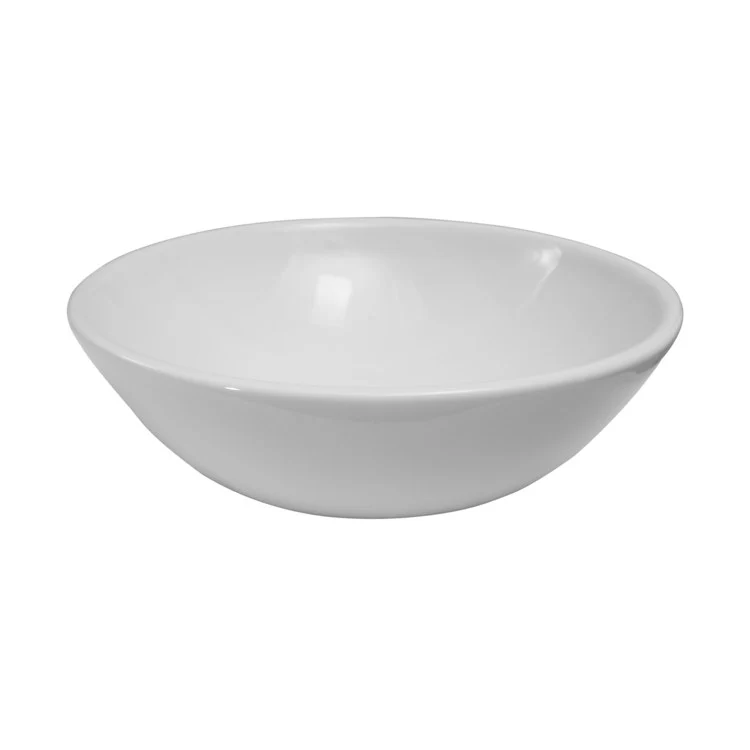 Vessel Adelle Above Counter Round 16 Inch White Vitreous China - Frankwebs