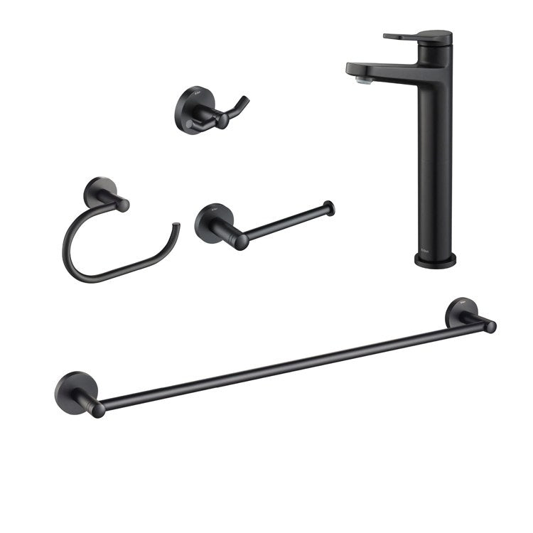 Indy Single Handle Vessel Bathroom Faucet with 24